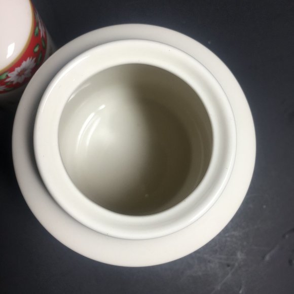 Vintage Charlton Hall Kobe Holiday Ceramic Set 5pc - Picture 13 of 16